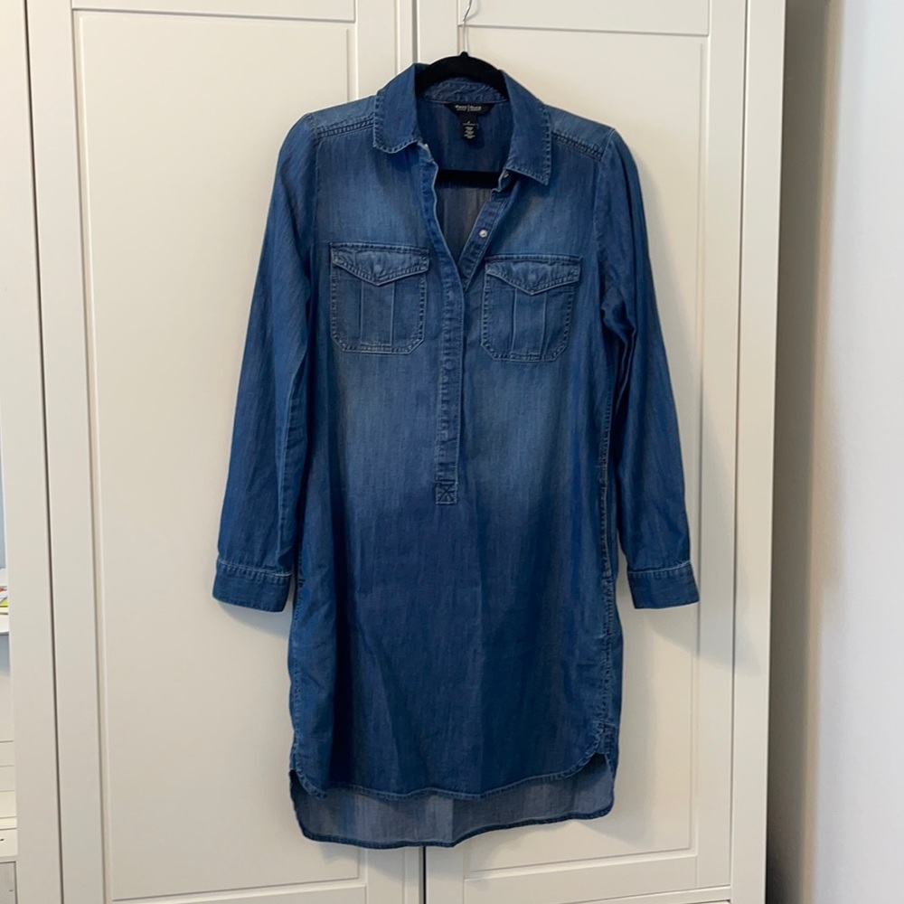 White House Black Market Denim Dress